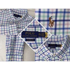 Polo Ralph Lauren Shirt Flesh Pony Mens XXL Pink Green Blue Classic Valentines